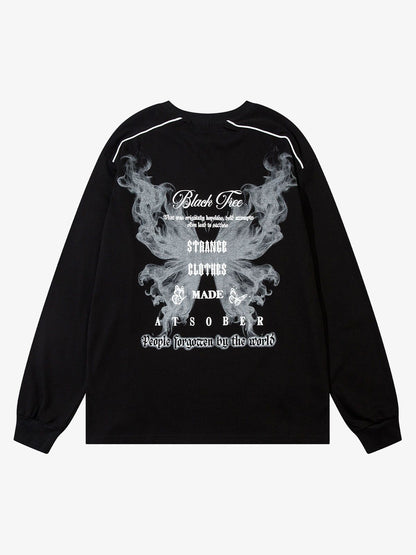 Thesupermade Star Chain Butterfly Long Sleeve T-shirt 