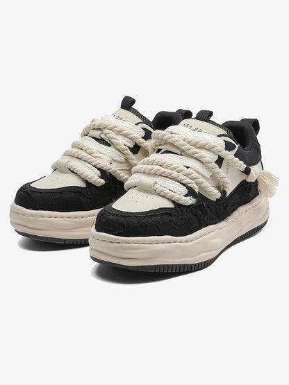 Rope Lace Platform Sneakers 