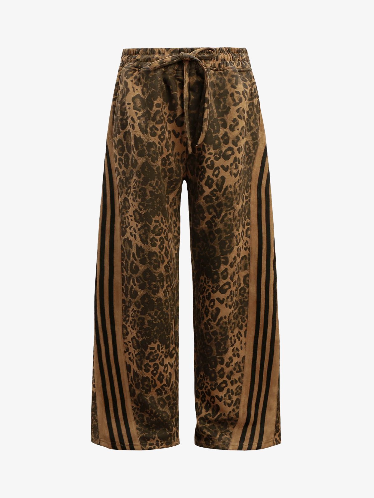 Thesupermade Cheetah Print Suede Tracksuit - 2277 
