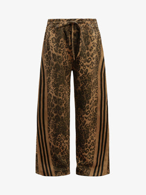 Thesupermade Cheetah Print Suede Tracksuit - 2277 