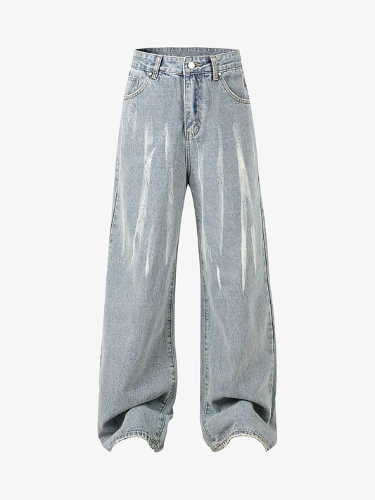 Thesupermade High Street Hip Hop Hand-painted Spray-painted Jeans 