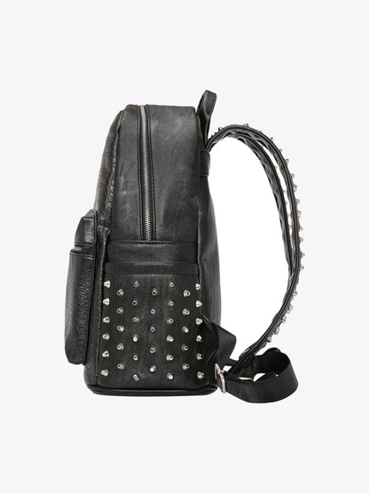 Rivet Crocodile-Print Backpack - 2464 