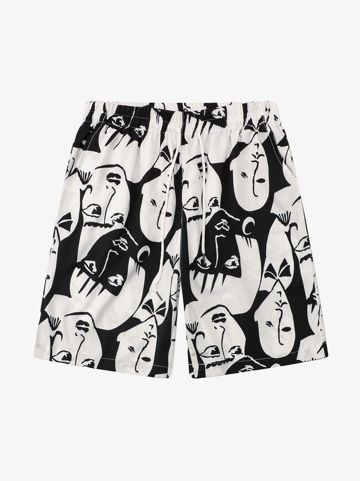 Multi-Face Print Summer Short Set 