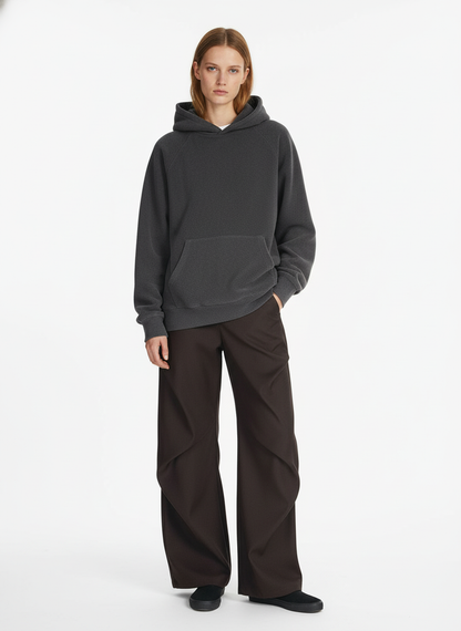 Woven Retro Cleanfit Pleated Drape Pants 