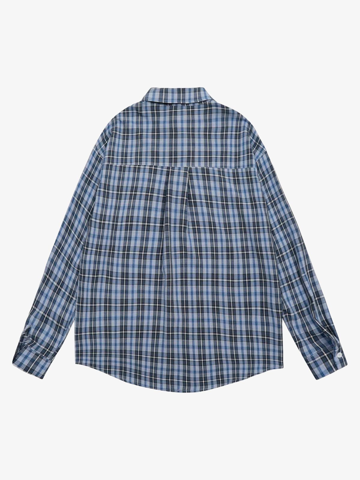 Street Retro Cleanfit Plaid Shirt 