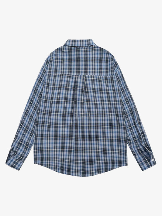 Street Retro Cleanfit Plaid Shirt 
