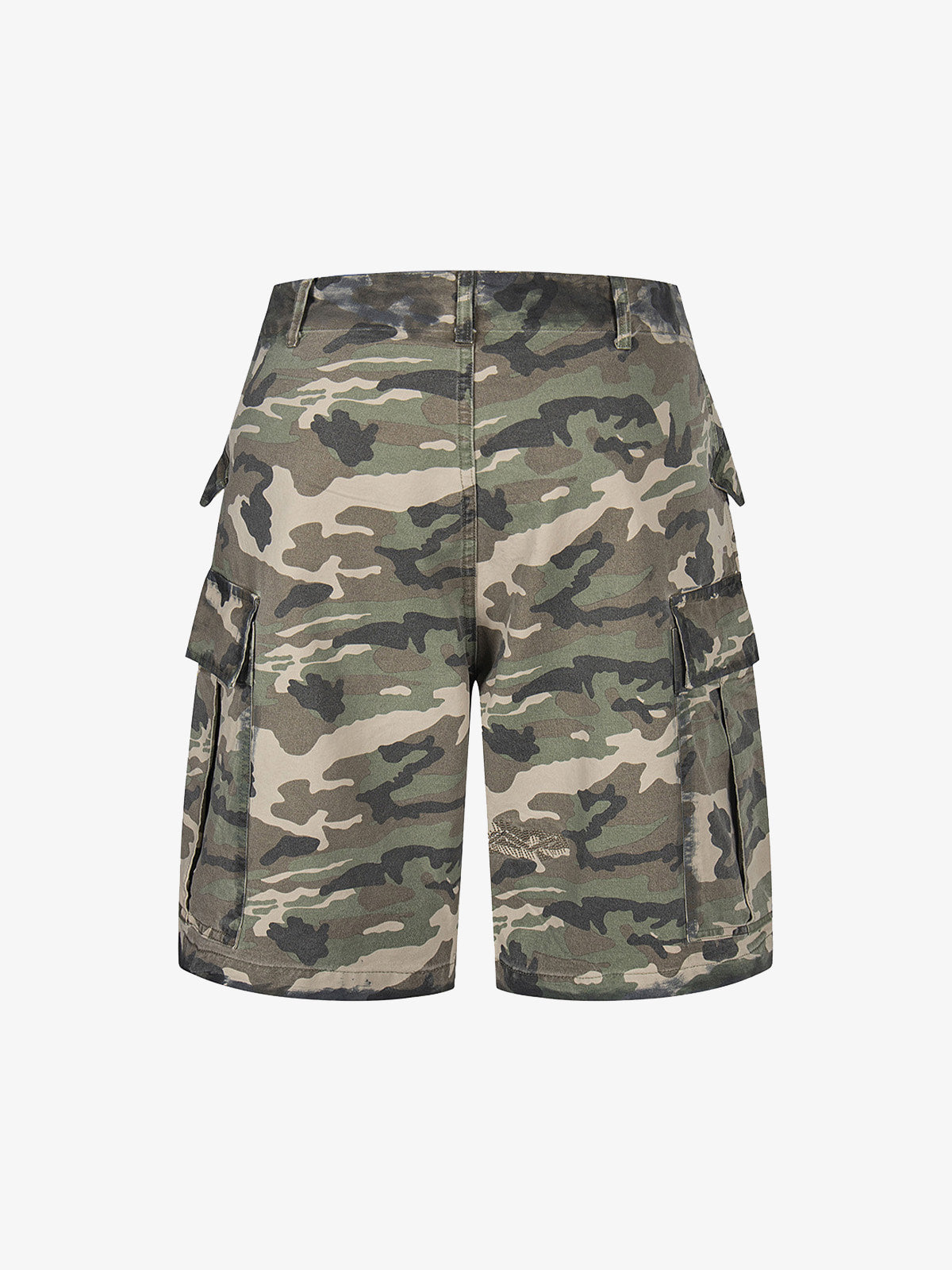 Camouflage Badge Cargo Shorts 