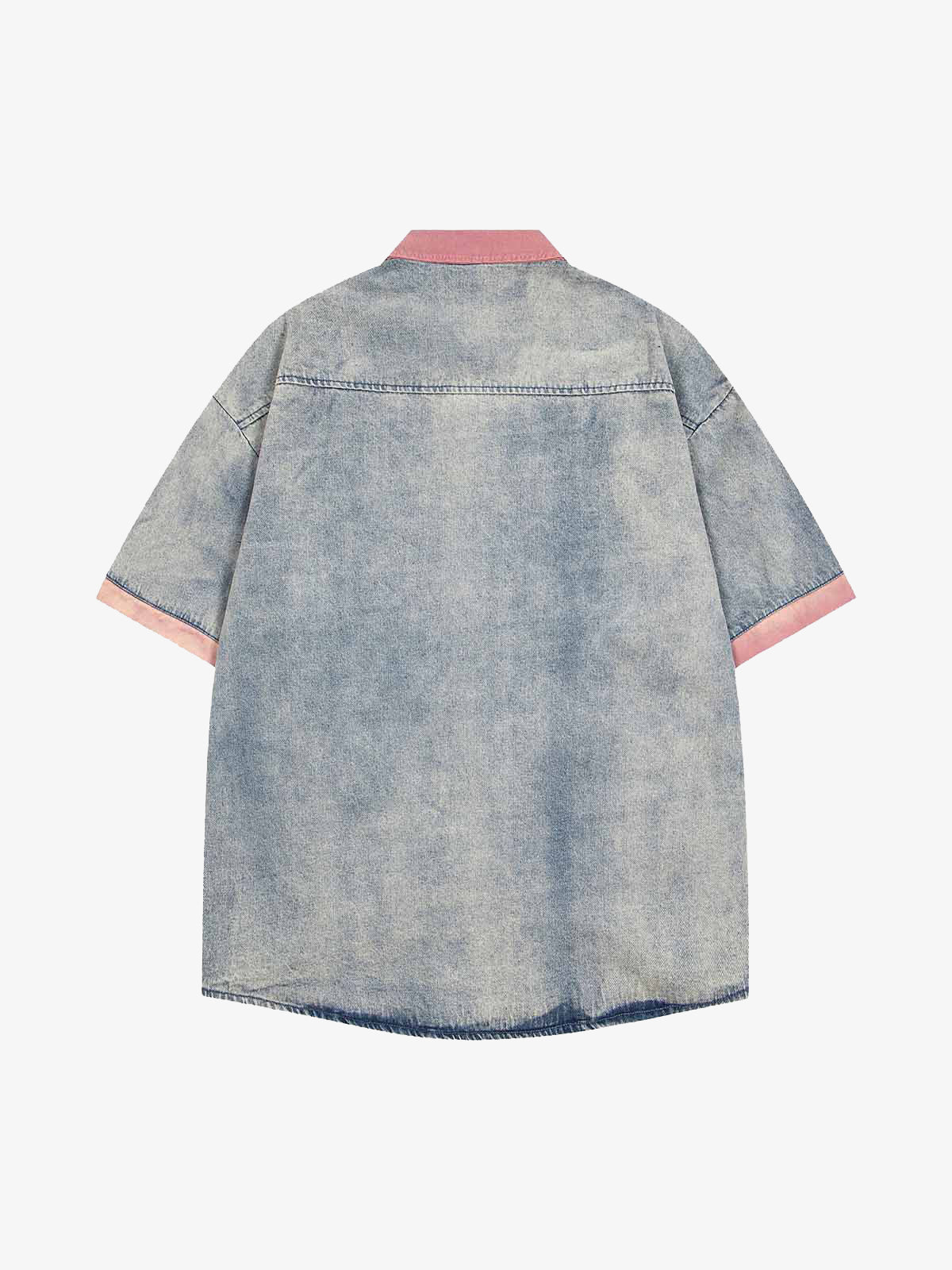 Embroidered Patch Denim Shirt 
