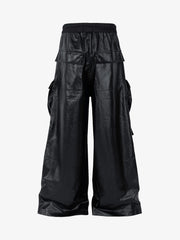 RO-style multi-pocket matte coated overalls - 2094 