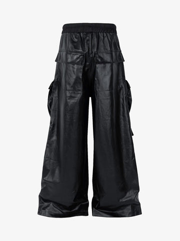 RO-style multi-pocket matte coated overalls - 2094 