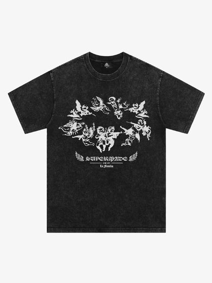 Original Vintage Angel Graphic Print T-Shirt 