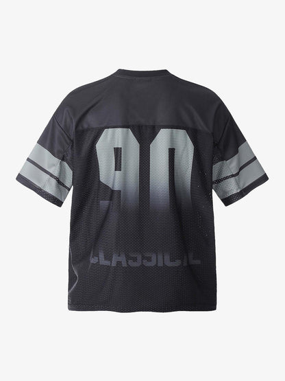 Number "90" Sports Jersey Print T-shirt 