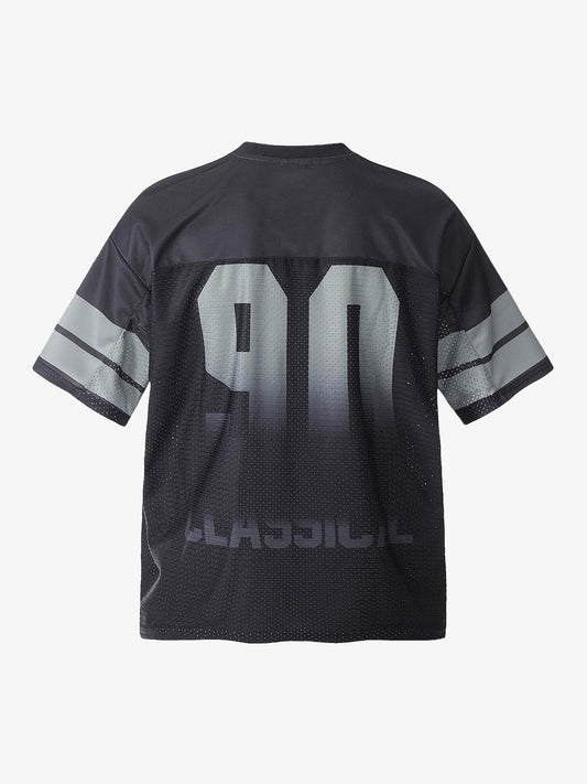 Number "90" Sports Jersey Print T-shirt 