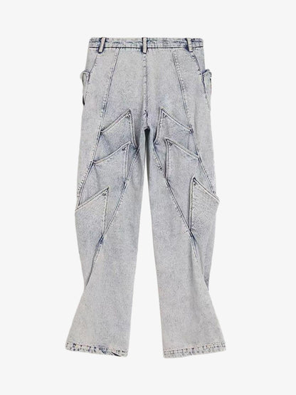 Thesupermade High Street Deconstructed Washed Jeans 