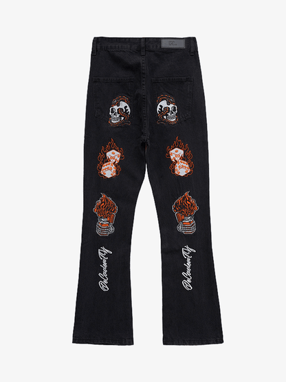 Thesupermade High Street Embroidery Retro Jeans - 1574 