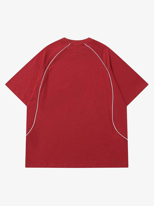 Thesupermade Retro Letter Print T-shirt - 1671 