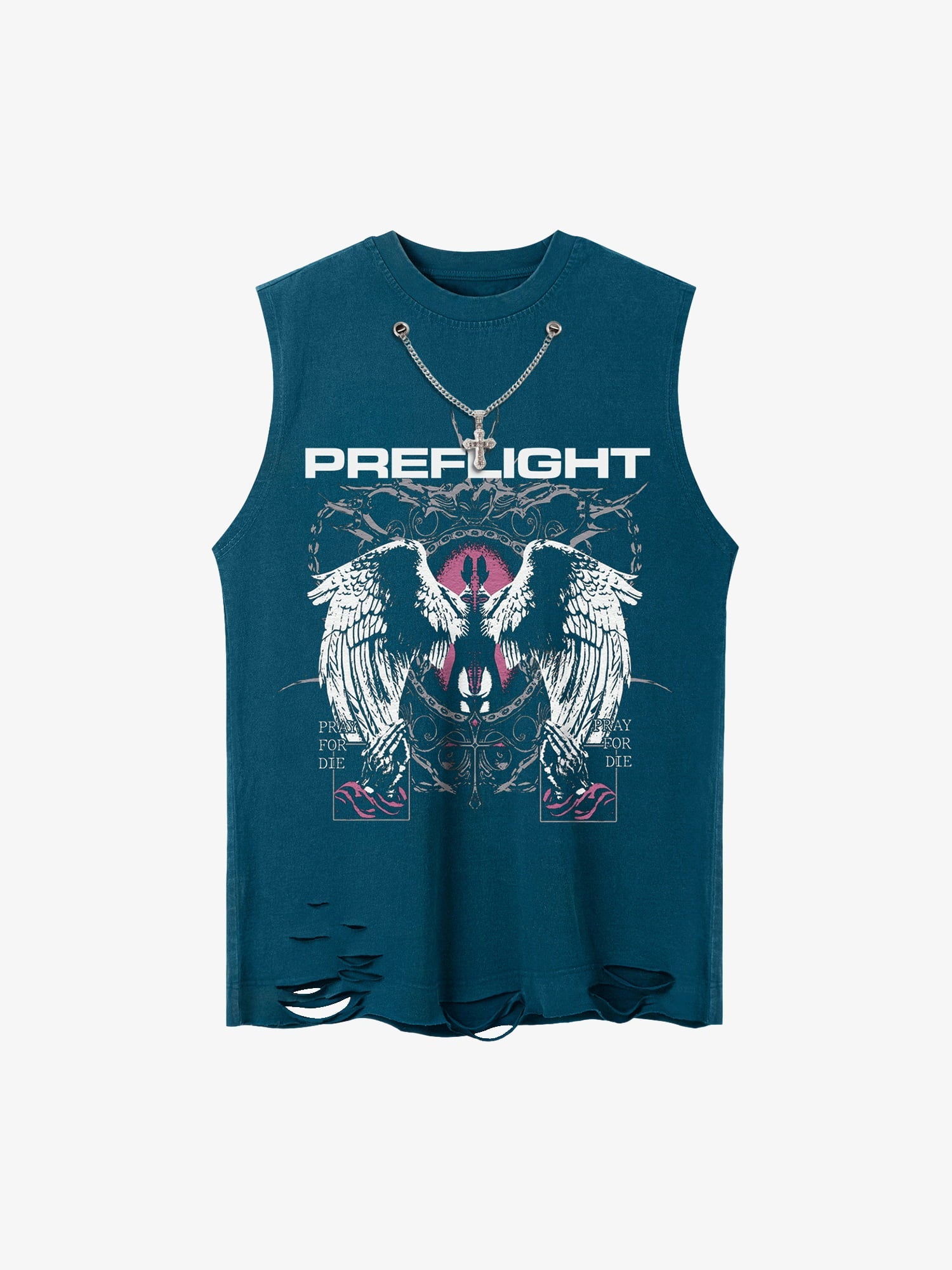 Thesupermade Angel Wings Street Rap Vest 