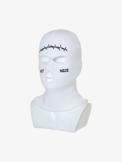 Thesupermade Retro Hip-hop Fun Knitted Balaclava 