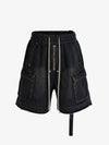 Street RO Washed Denim Cargo Jort 