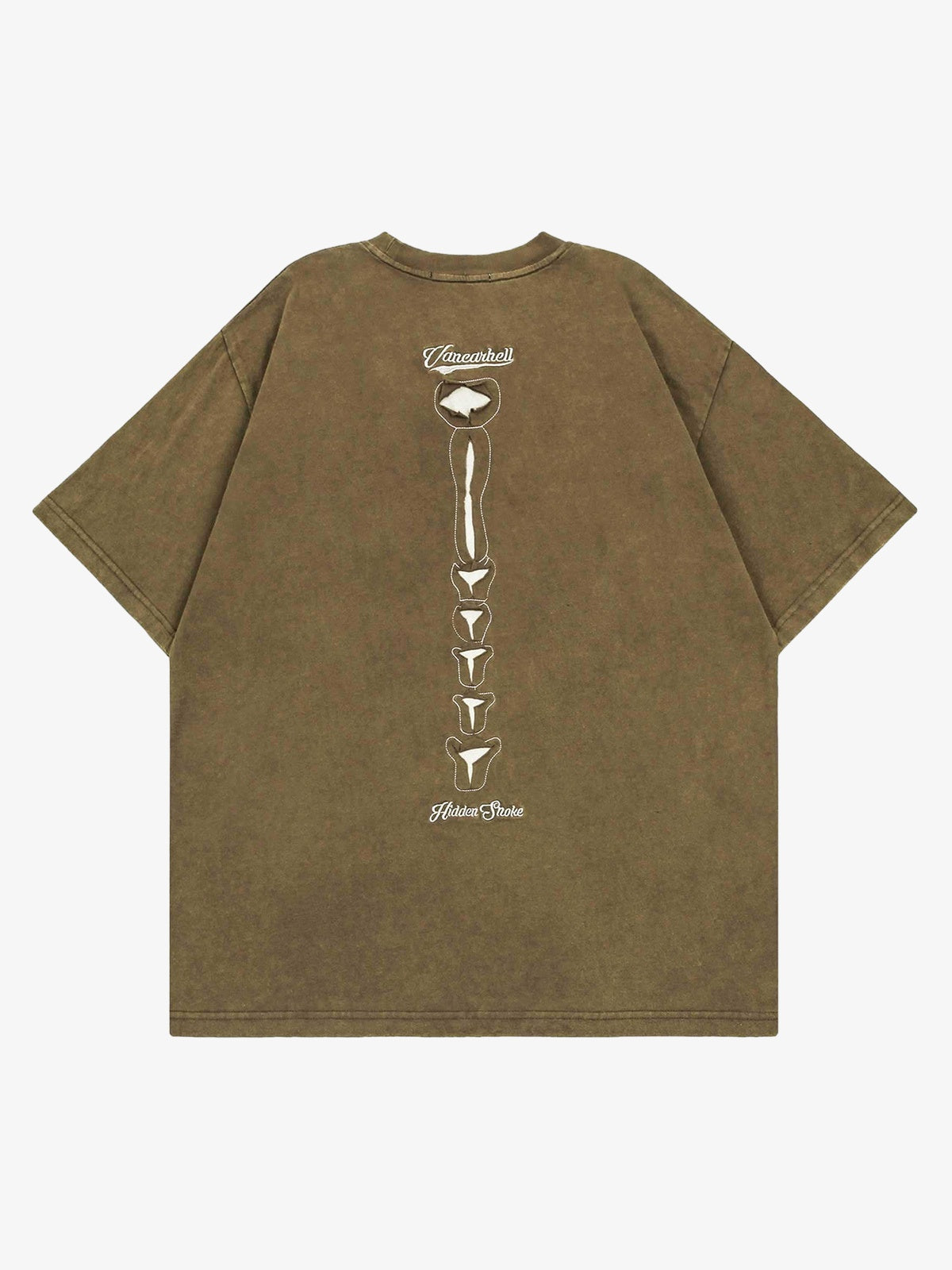 Dark Bones Washed Short-sleeved T-shirt - 1627 