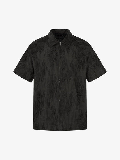 Distressed Ripped Short Sleeve Shirt 