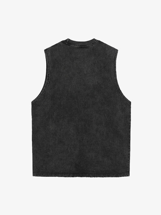 Original Patriotic Flame Graphic Tank Top 