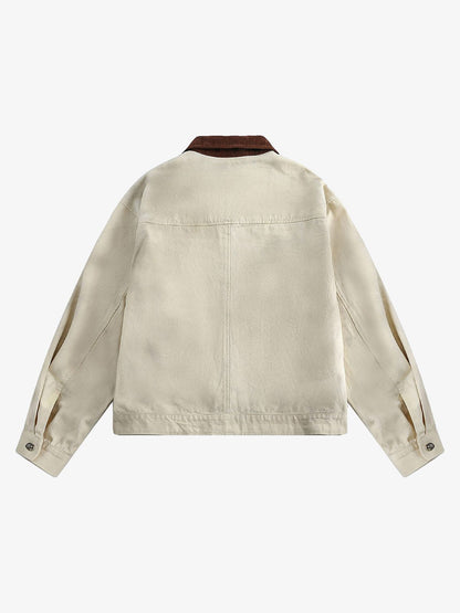 Thesupermade Retro Washed Distressed Graffiti Patchwork Jacket - 1986 