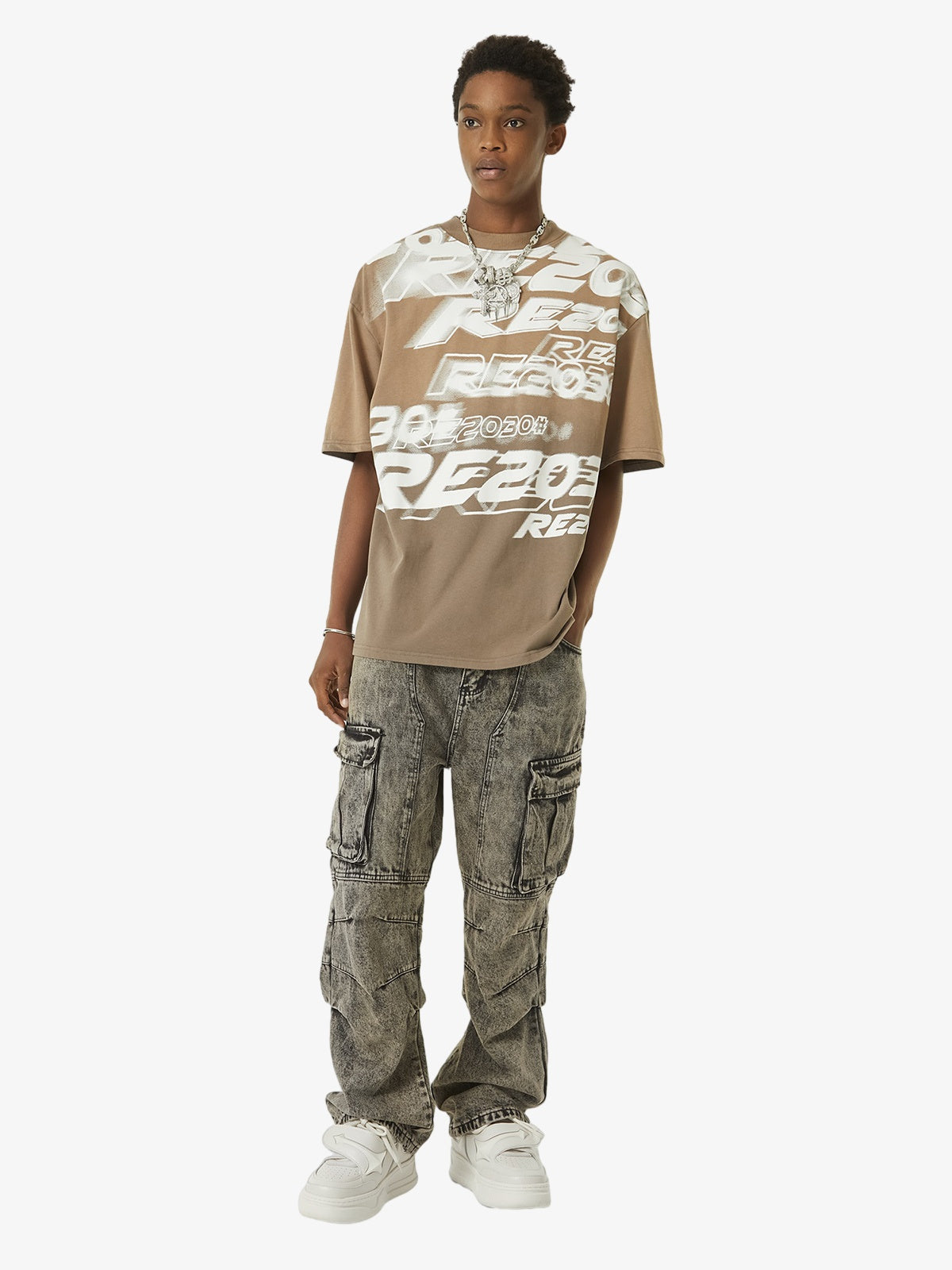 Thesupermade American Street Style Washed Distressed Work Jeans - 2354 