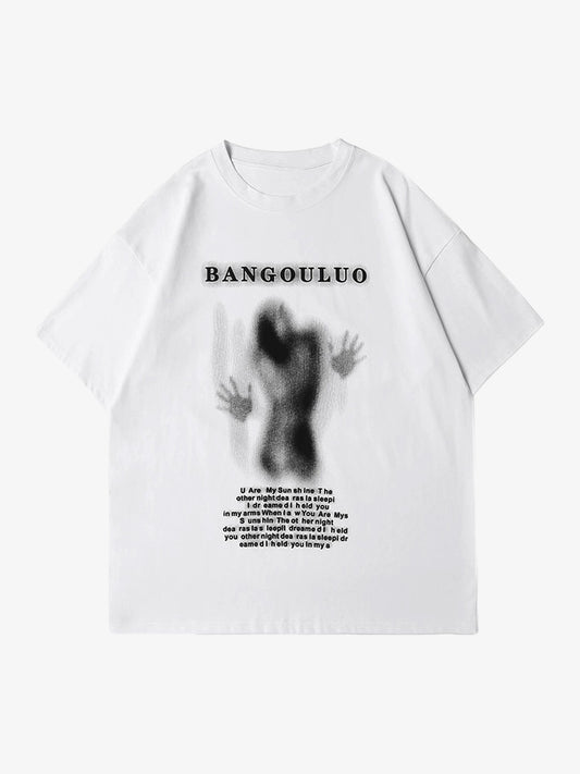Thesupermade Dark Silhouette Print T-shirt 