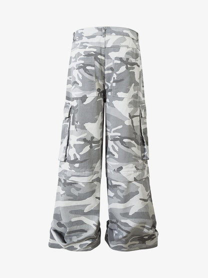 Camouflage Multi Pocket Cargo Pants - 2289 
