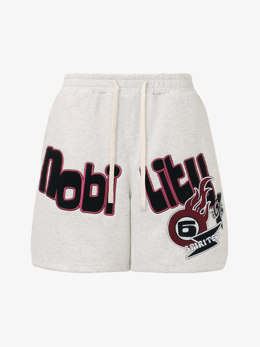 Street Graphic Drawstring Shorts 