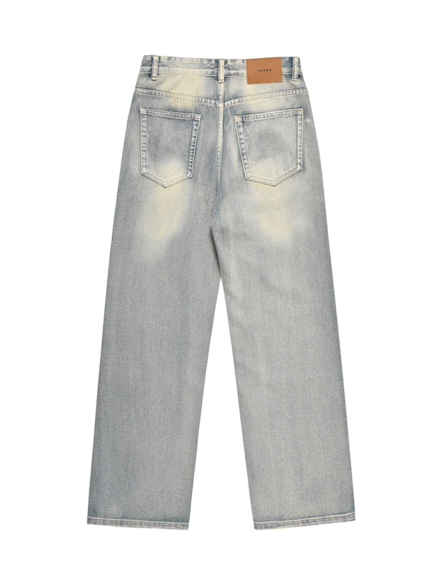 Washed And Worn Loose Jeans | Thesupermade®