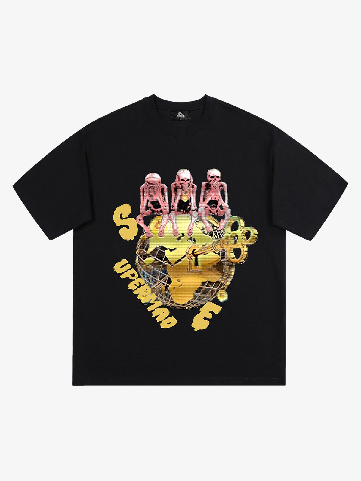 Thesupermade Retro Skull Printed T-shirt 