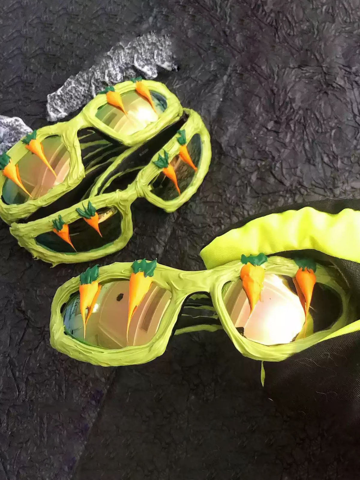 Fun Carrot-Embellished Sunglasses 