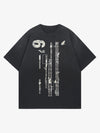 Distressed Digital Print T-shirt 