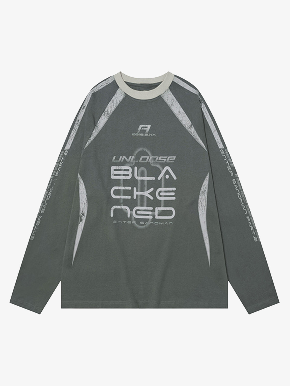Retro Jersey  Oversized Long Sleeves T-Shirt 