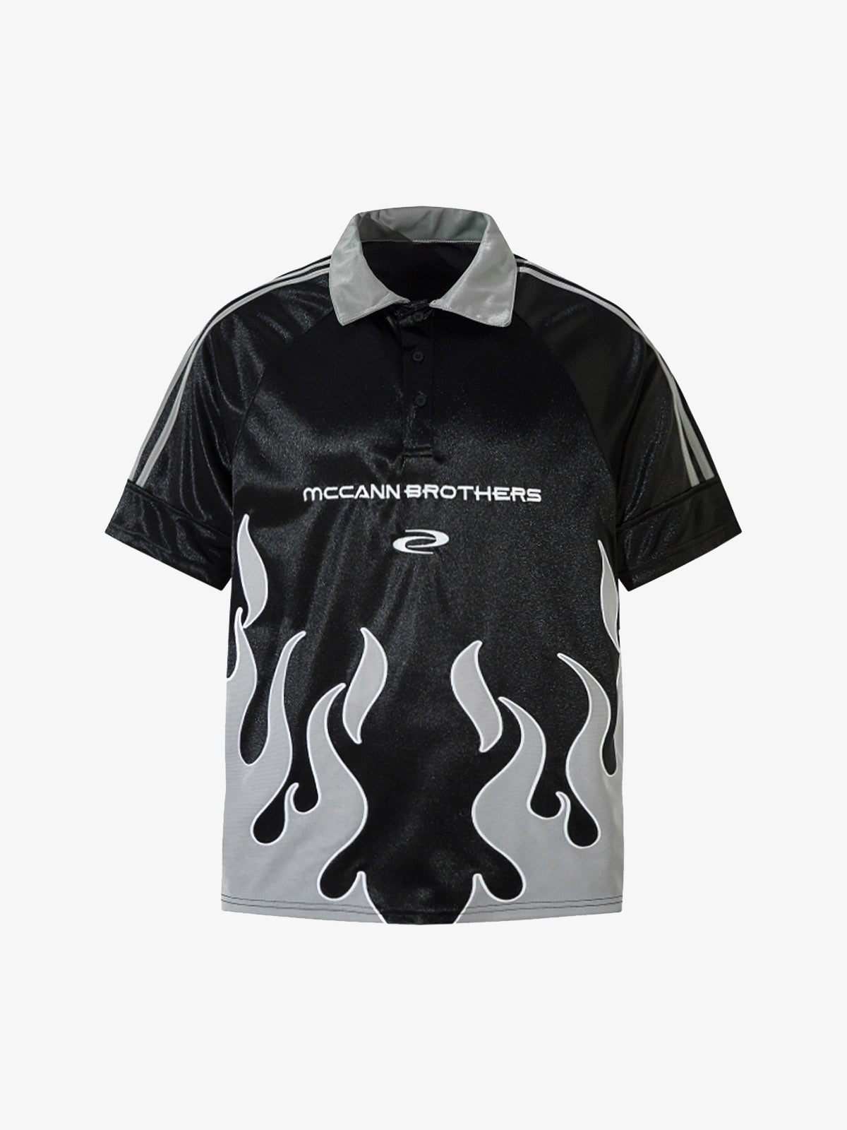 Street Flame Embroidery POLO T-Shirt 