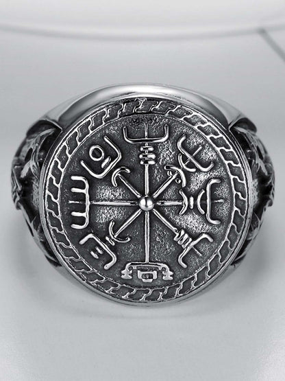 Engraved Stainless Steel Ring 