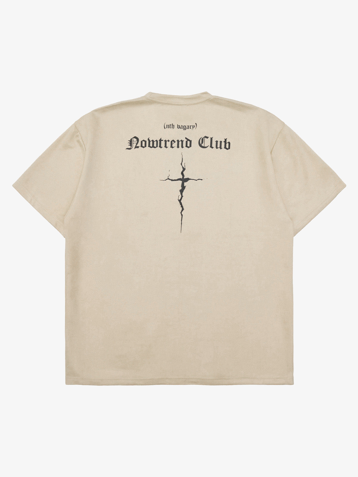 Thesupermade Suede Gothic Font Street Rap T-Shirt 