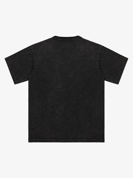 Thesupermade Washed Portrait Print T-shirt 