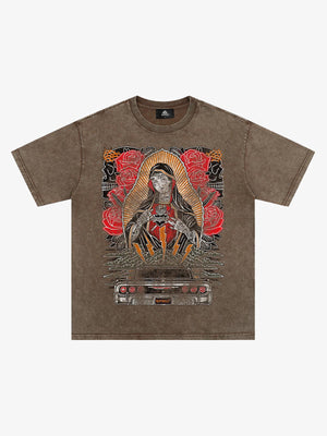 Original Vintage Virgin Mary Graphic T-Shirt 