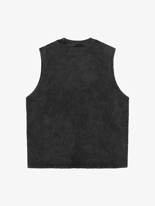 Original Virgin Mary Mottled Sculpture Vest 