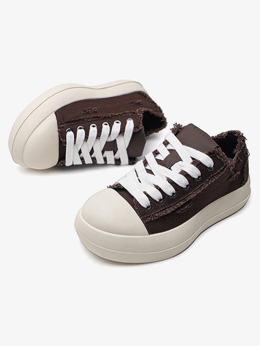 Street Beard Split Hole Sneakers 