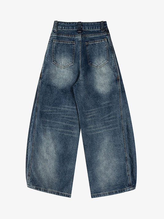 Cleanfit Washed Barrel Jeans 