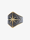 Star Engrave Steel Ring 
