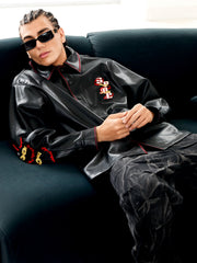 Original Embroidered Leather Shirt 