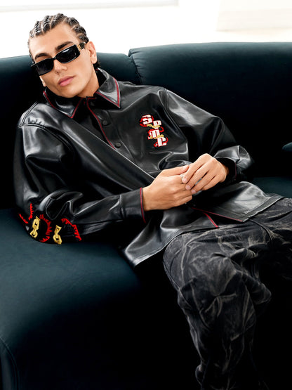 Original Embroidered Leather Shirt 
