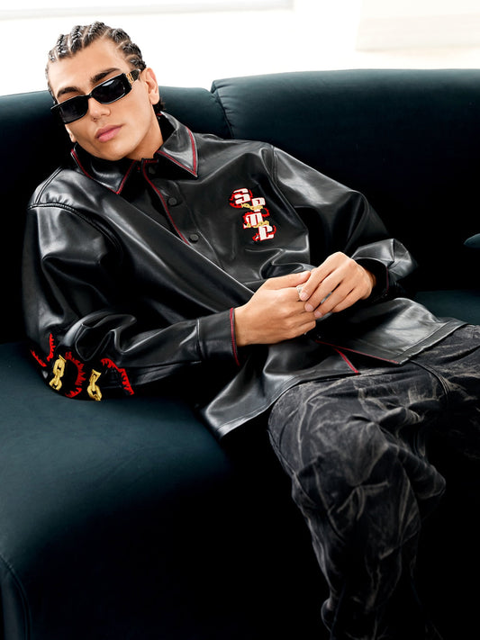 Original Embroidered Leather Shirt 
