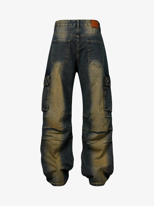 Thesupermade American Street Style Washed Distressed Jeans - 2236 