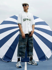 Original Camouflage Spliced Baseball T-Shirt - 2350 